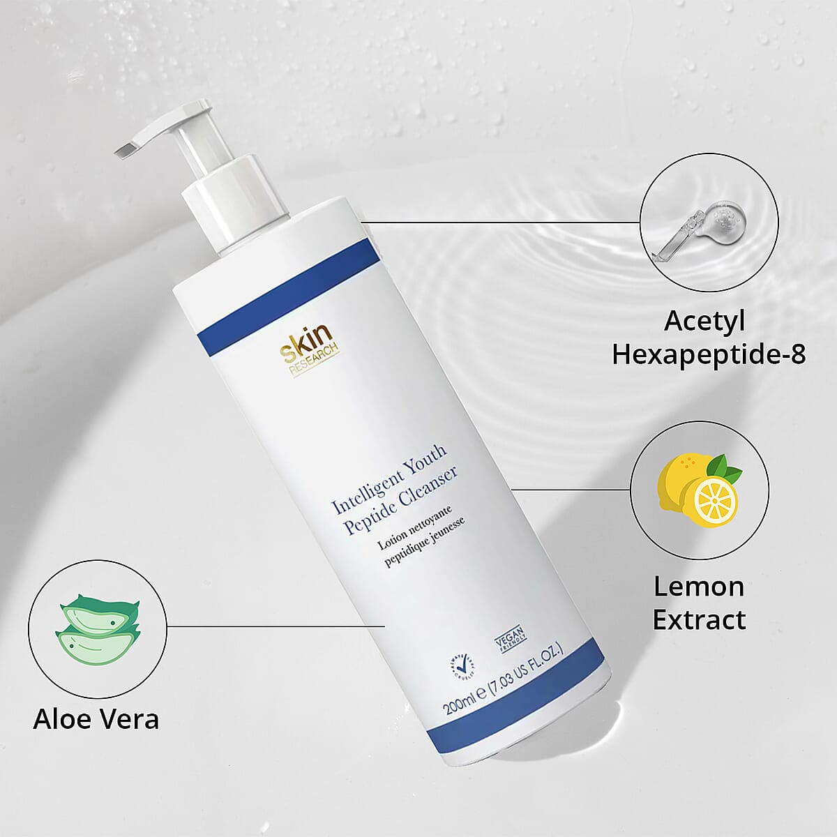 Skin Chemists Youth Peptide Cleanser Duo Pack 2 x 200ml image number 4