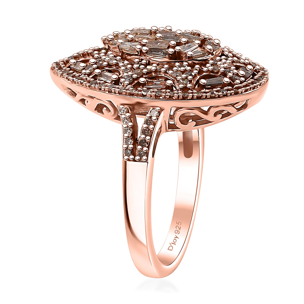 Buy D'Joy Natural Champagne Diamond 1.00 ctw Victorian Era