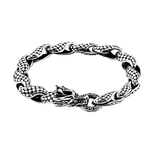 Bali Legacy Dragon Skin Bracelet in Sterling Silver (7.25 In) 29.90 Grams