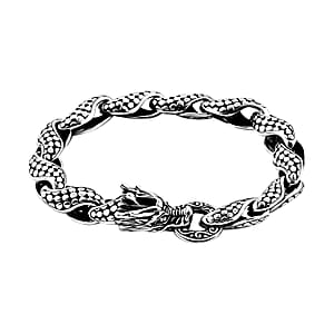 Bali Legacy Dragon Skin Bracelet in Sterling Silver (8.00 In) 30.55 Grams