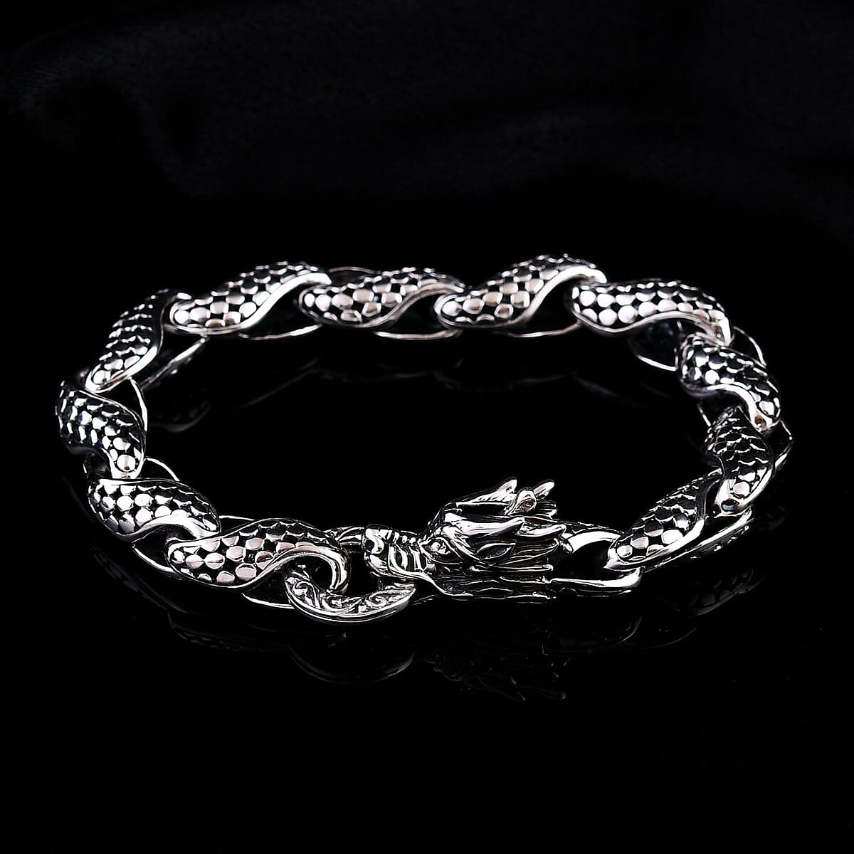 Bali Legacy Dragon Skin Bracelet in Sterling Silver (8.00 In) 30.55 Grams image number 1