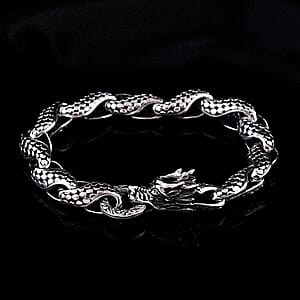 Bali Legacy Dragon Skin Bracelet in Sterling Silver (8.00 In) 30.55 Grams