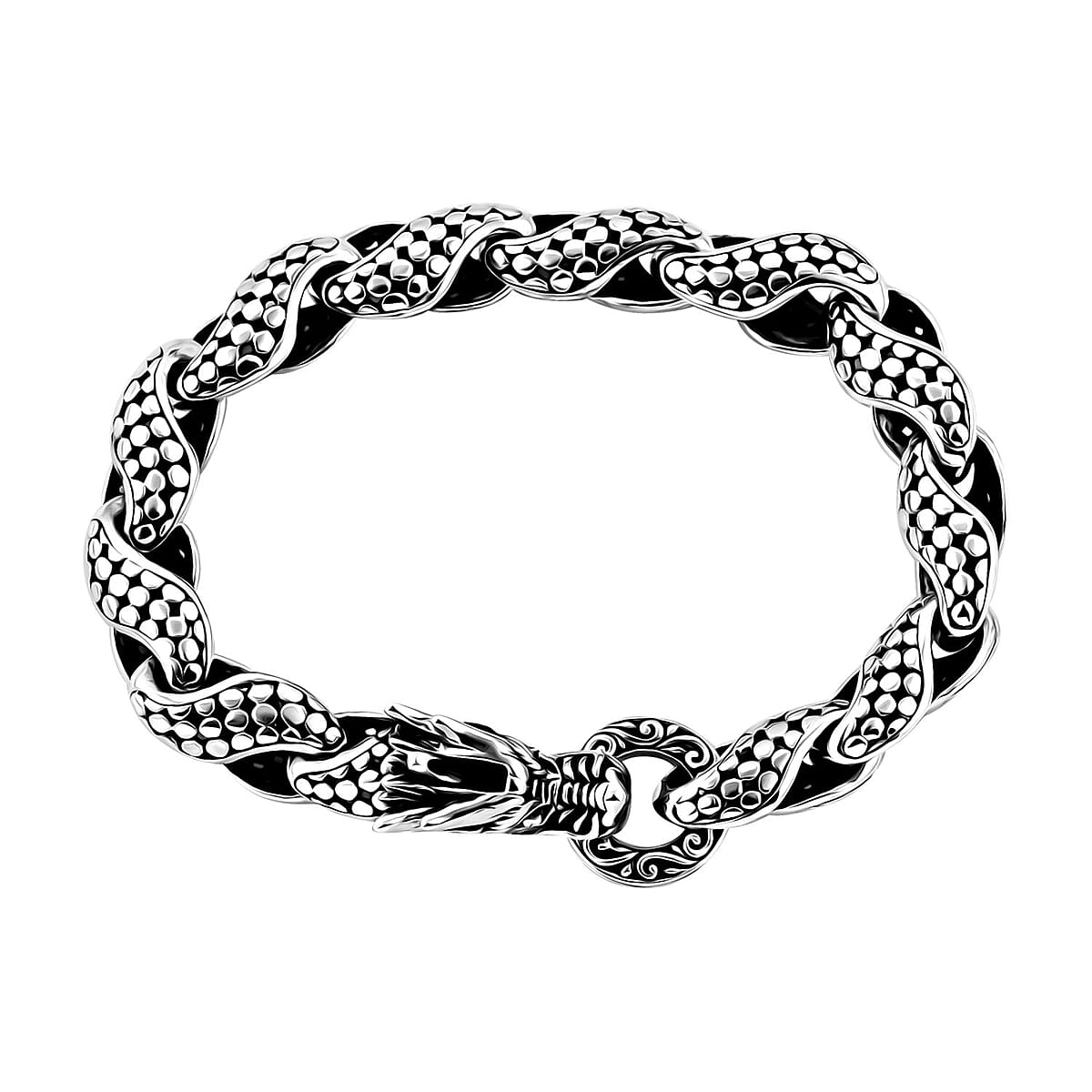 Bali Legacy Dragon Skin Bracelet in Sterling Silver (8.00 In) 30.55 Grams image number 3