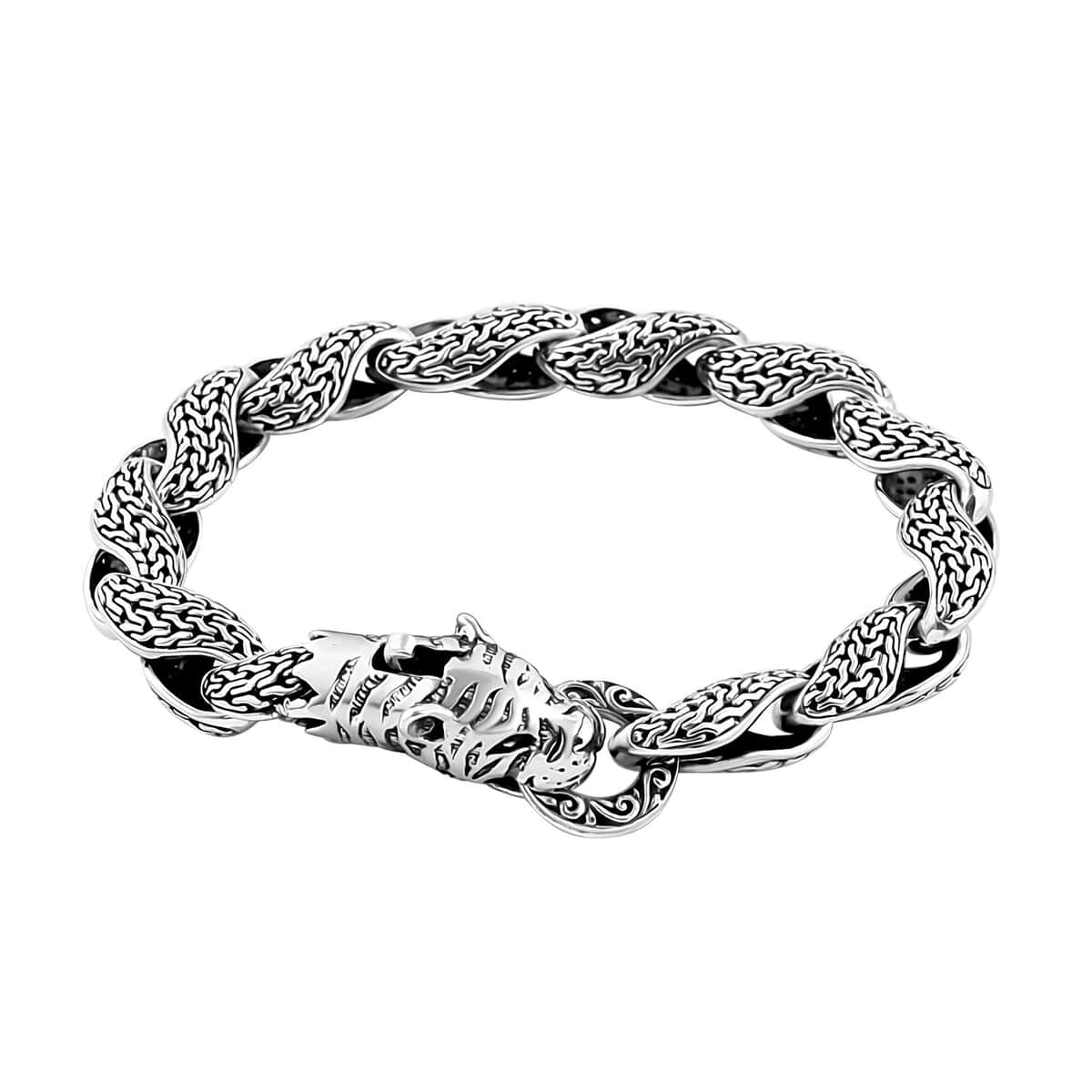 Bali Legacy Tulang Naga Panther Bracelet in Sterling Silver (6.50 In) 31.10 Grams image number 0