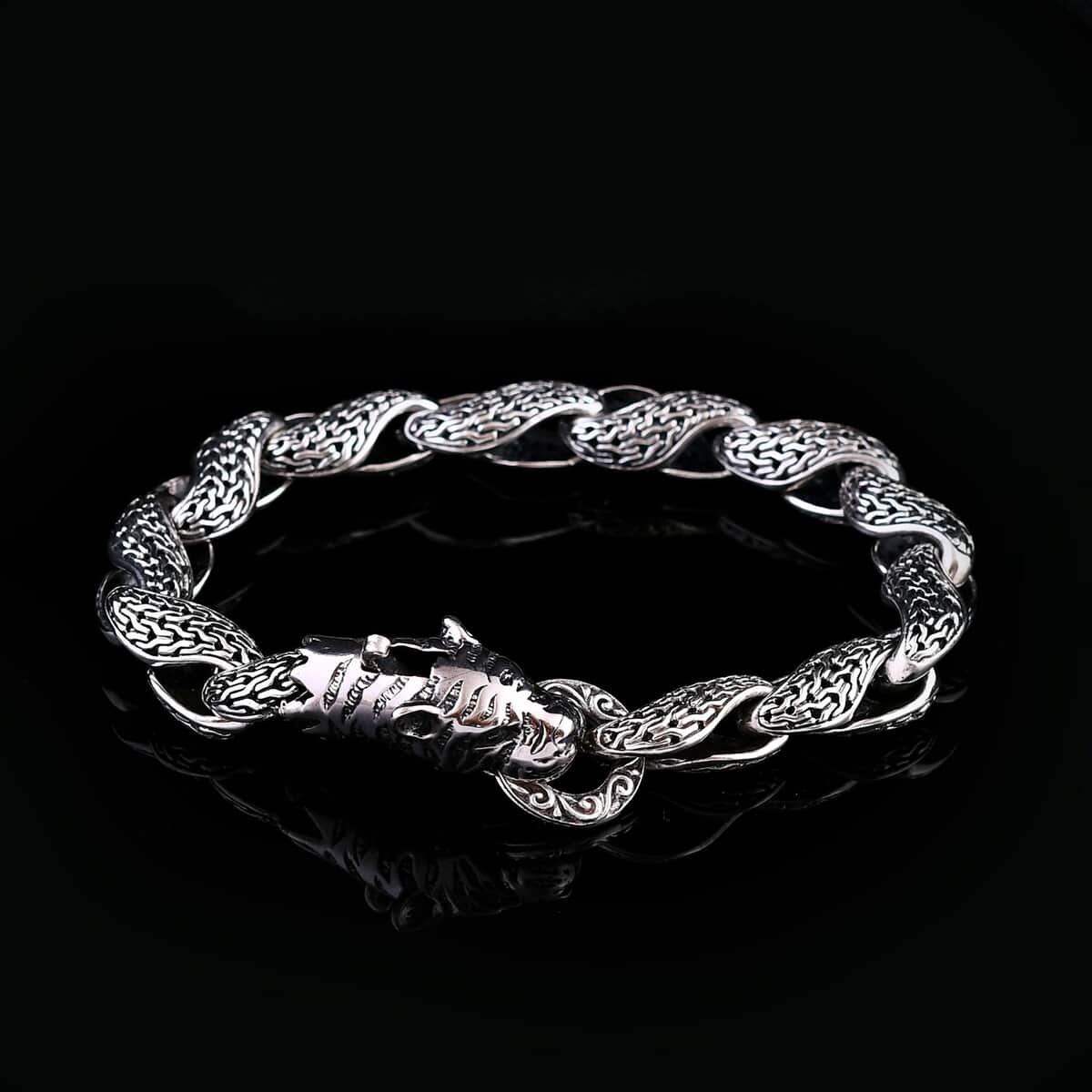 Bali Legacy Tulang Naga Panther Bracelet in Sterling Silver (6.50 In) 31.10 Grams image number 1