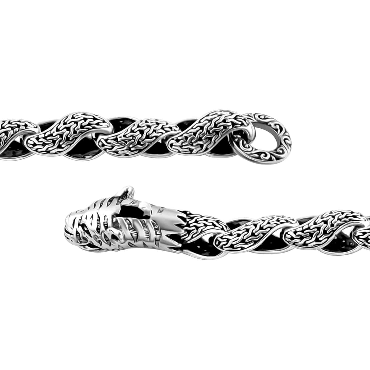 Bali Legacy Tulang Naga Panther Bracelet in Sterling Silver (6.50 In) 31.10 Grams image number 4