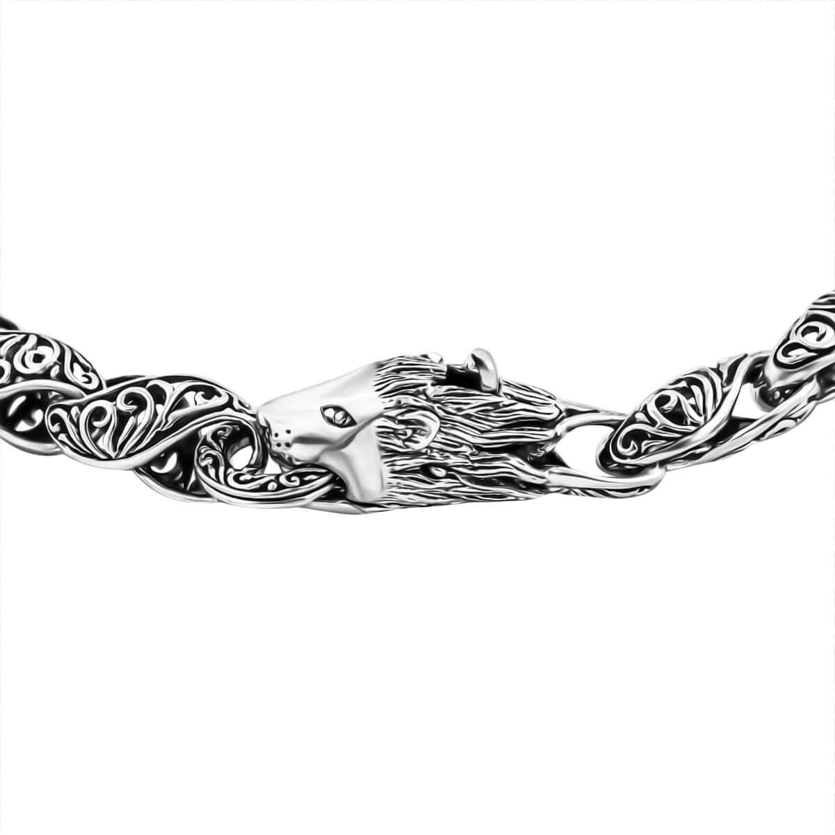 TLV Bali Legacy Sterling Silver Filigri Lion Necklace (20 Inches) (61.24 g) image number 3