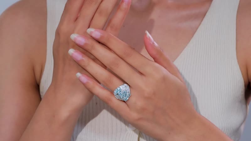 Lagoon Apatite, Multi Gemstone Ring in Rhodium Over Sterling Silver (Size 6.0) 3.50 ctw