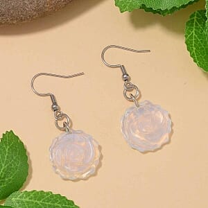 Opalite 25.00 ctw Earrings in Stainless Steel