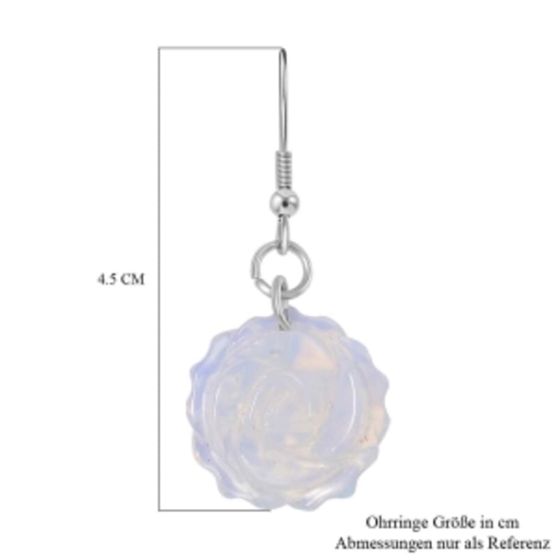 Opalite 25.00 ctw Earrings in Stainless Steel