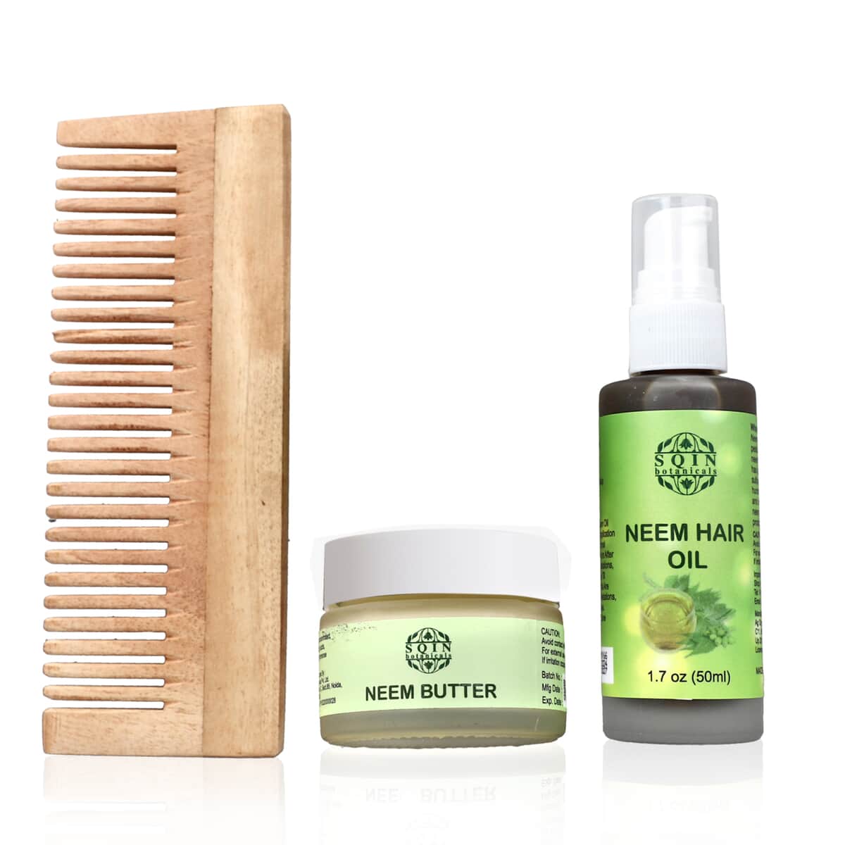 Neem Comb and Neem Hair Growth Oil with Neem Butter image number 3