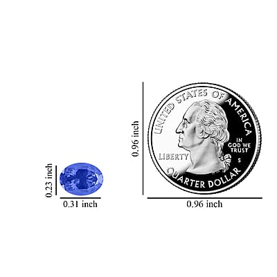 Premium Tanzanite (Ovl 8x6 mm) 1.20 ctw