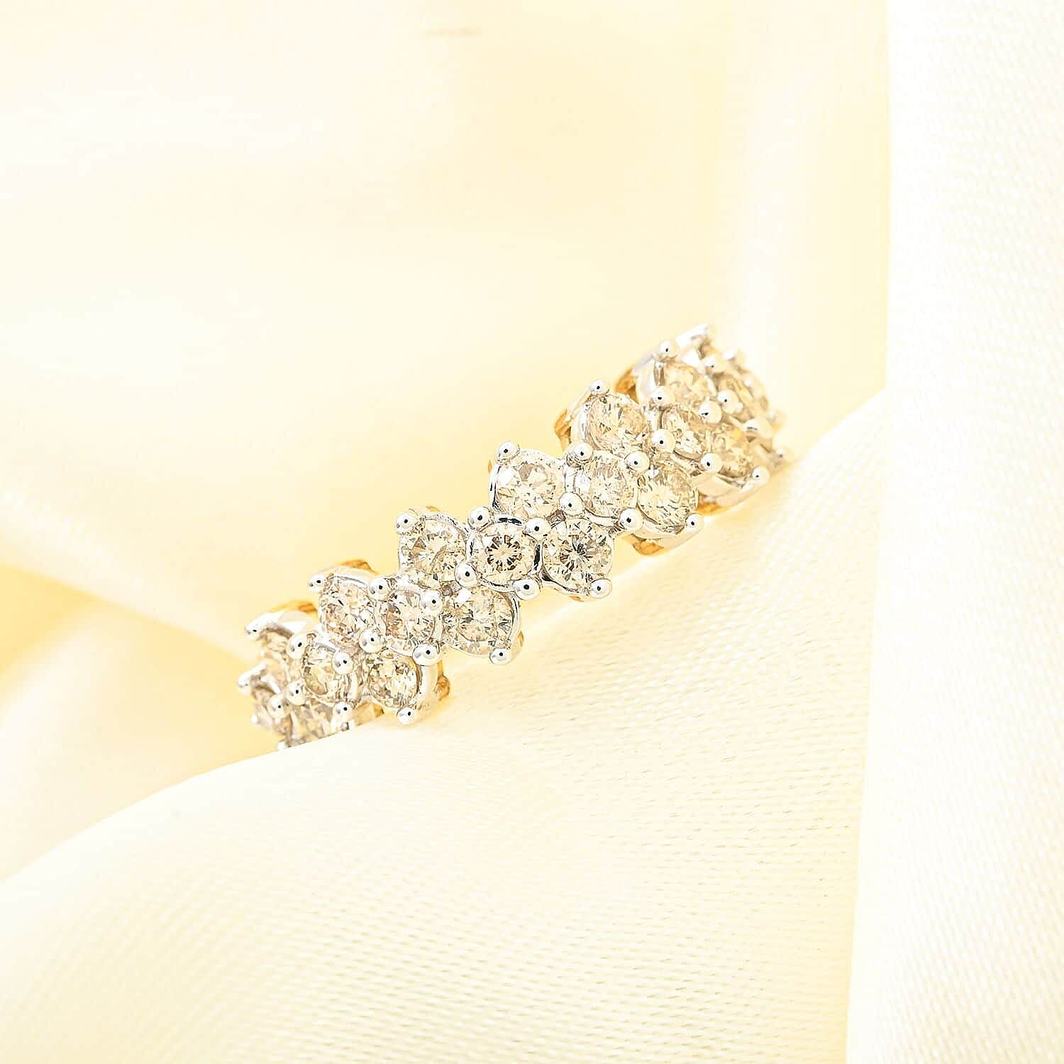 White Diamond 1.00 ctw Ring in 10K Yellow Gold (Size 10.0)