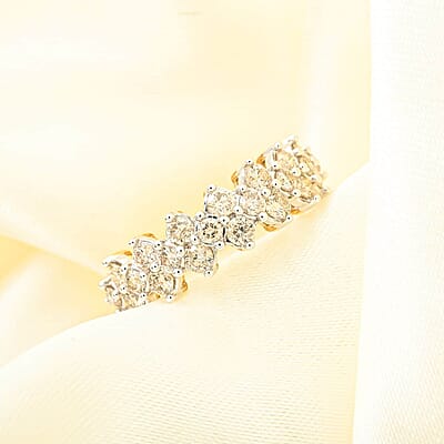 White Diamond 1.00 ctw Ring in 10K Yellow Gold (Size 10.0)