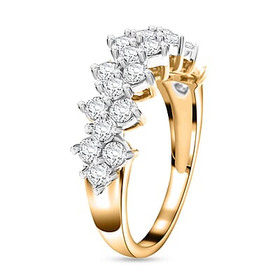 White Diamond 1.00 ctw Ring in 10K Yellow Gold (Size 10.0)