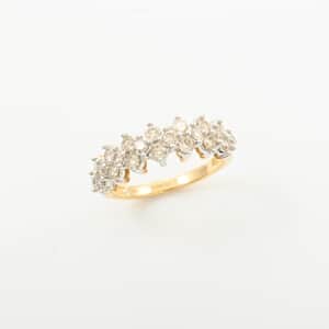 White Diamond 1.00 ctw Ring in 10K Yellow Gold (Size 6.0)