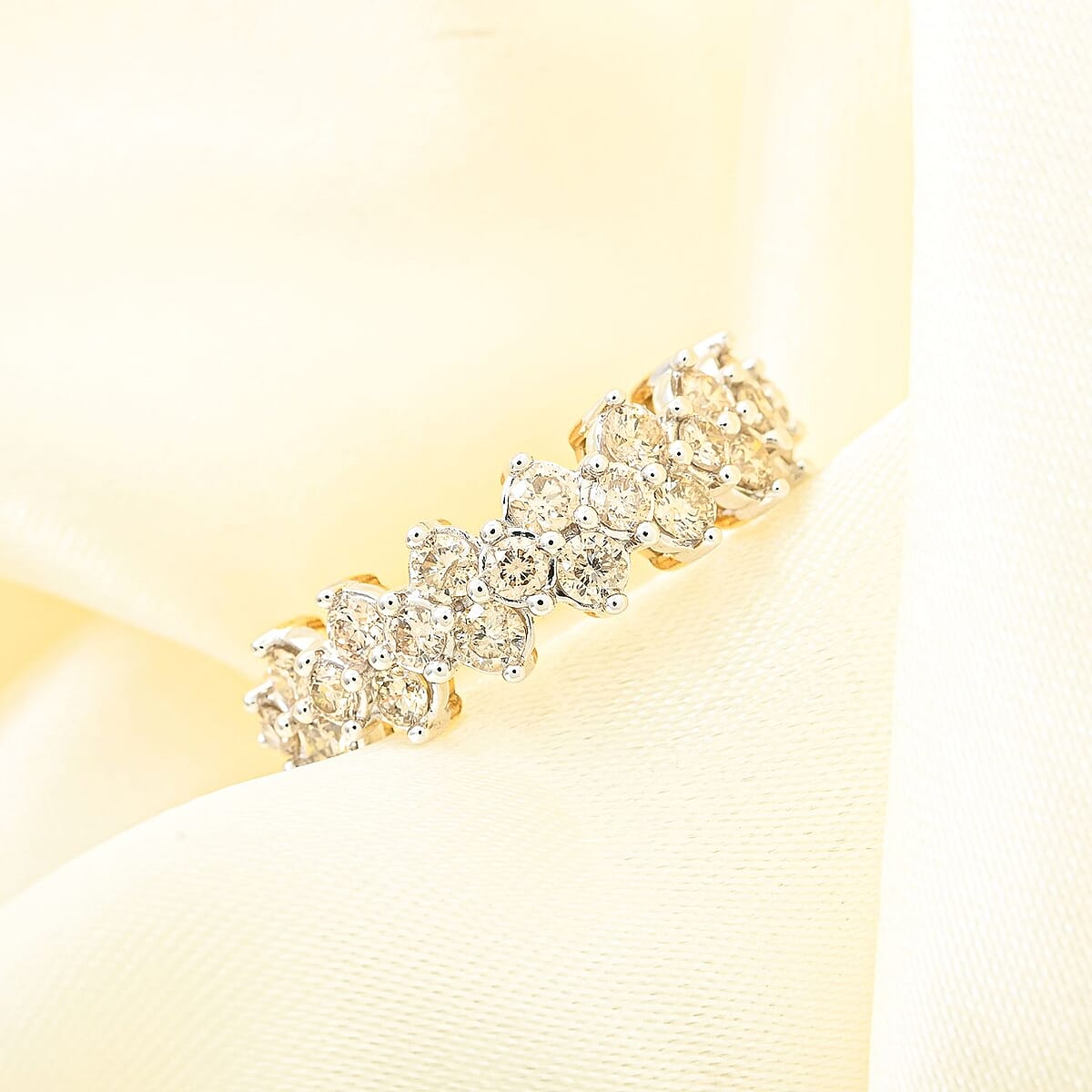 White Diamond 1.00 ctw Ring in 10K Yellow Gold (Size 8.0) image number 1
