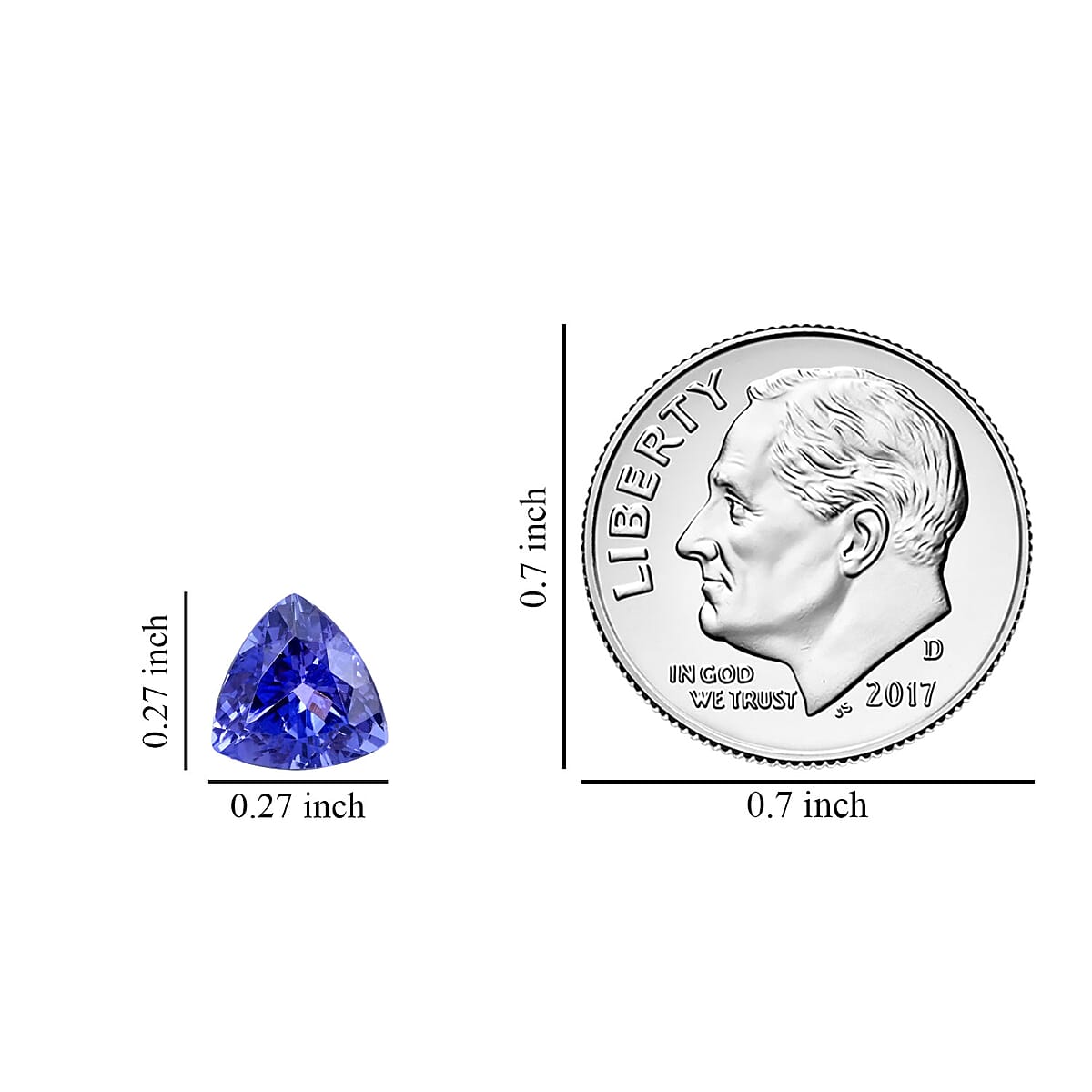 Premium Tanzanite (Trl 7 mm) 1.20 ctw image number 3