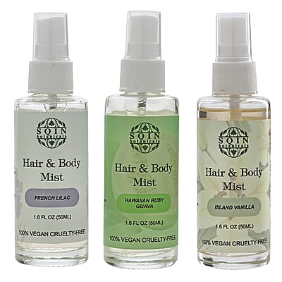 Sqin Botanical Set of 3 Hair and Body Mist