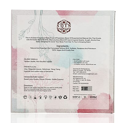 Sqin Botanical Set of 3 Hair and Body Mist
