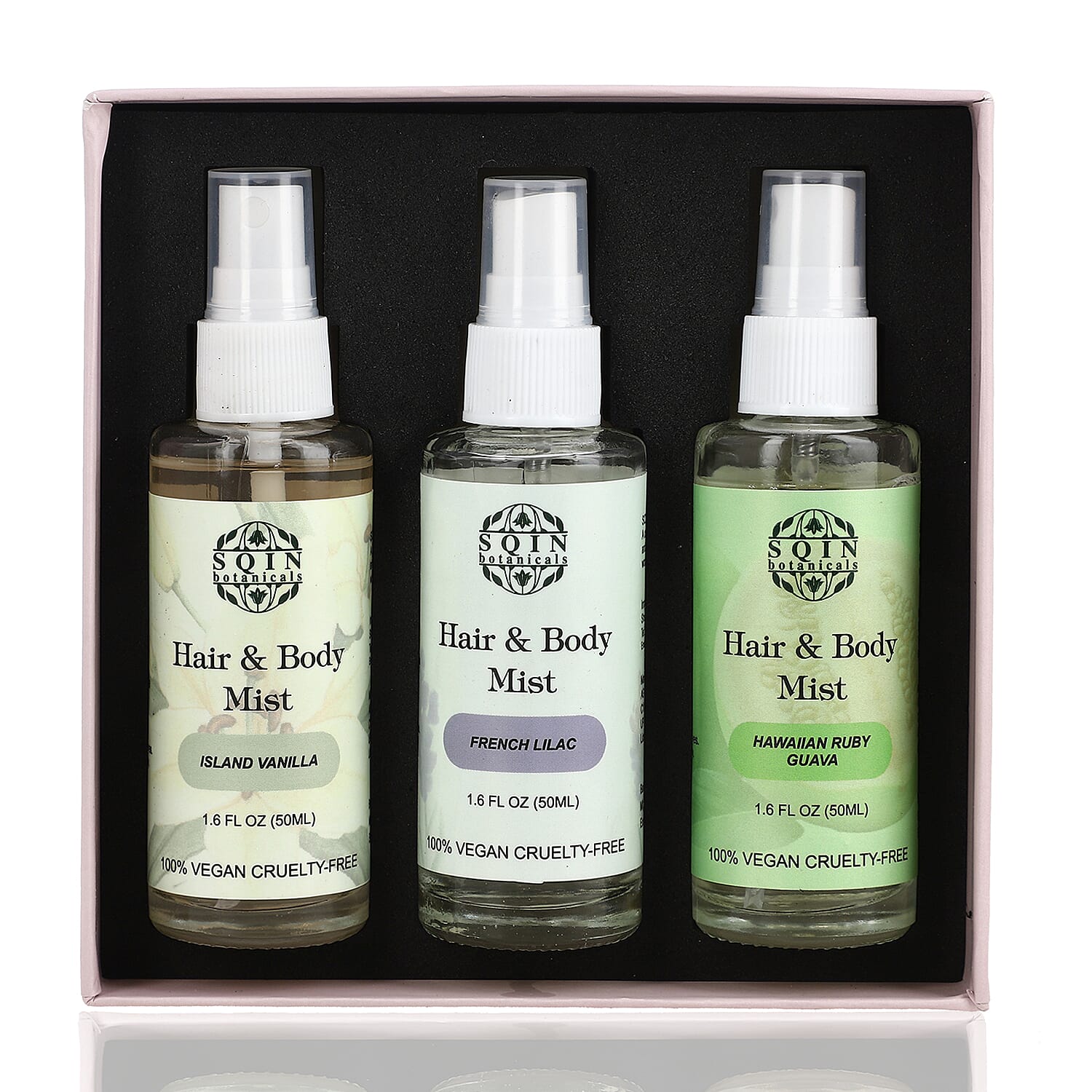 Sqin Botanical Set of 3 Hair and Body Mist