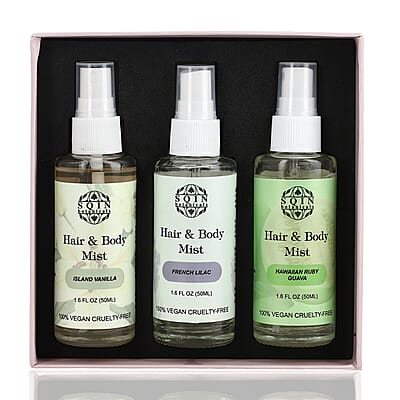 Sqin Botanical Set of 3 Hair and Body Mist