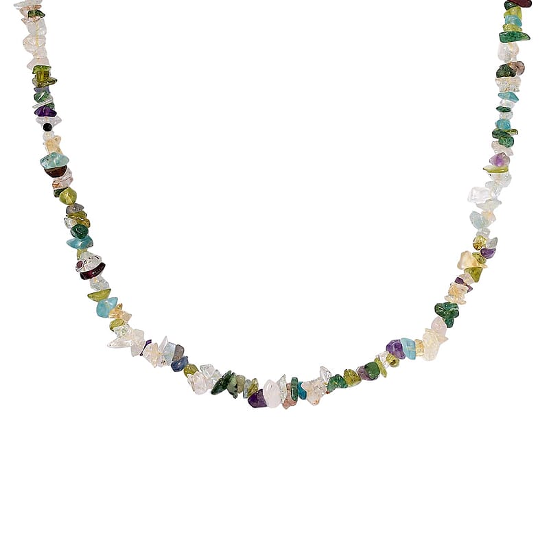 Multi Gemstone 254.00 ctw Necklace 36 Inches