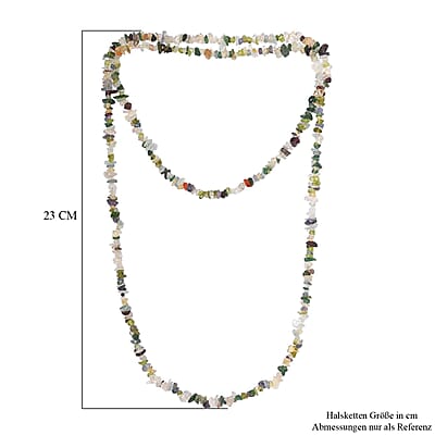 Multi Gemstone 254.00 ctw Necklace 36 Inches