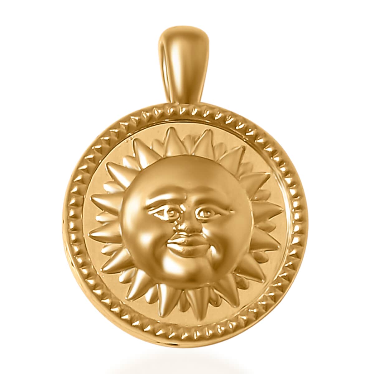 Sun and Moon Pendant in 10K Yellow Gold 0.65 Grams image number 0