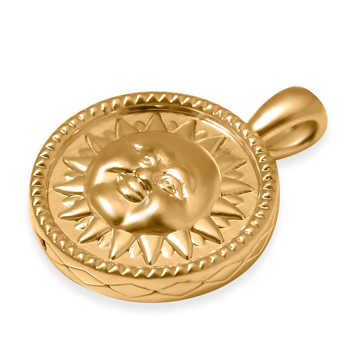 Sun and Moon Pendant in 10K Yellow Gold 0.65 Grams image number 3