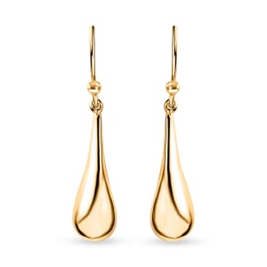 Water Drop Earrings in 14K Yellow Gold Over Sterling Silver 1.95 Grams