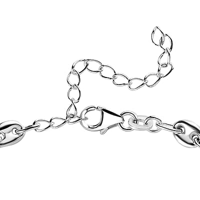 Cable Chain Bracelet in Sterling Silver (6.50-8.50In) 5.50 Grams