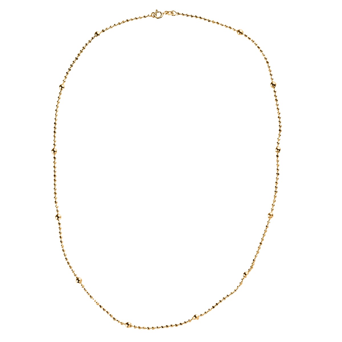 Station Chain Necklace in 14K YG Over Sterling Silver 6 Grams 20 Inches image number 3