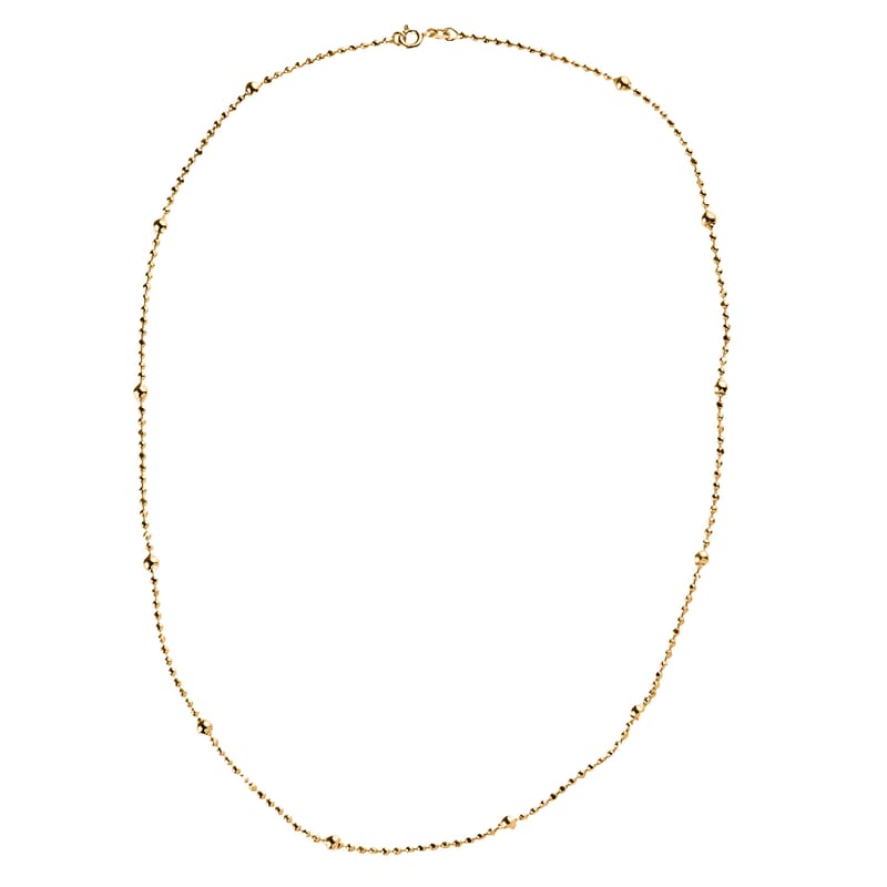 Station Chain Necklace in 14K YG Over Sterling Silver 6 Grams 20 Inches