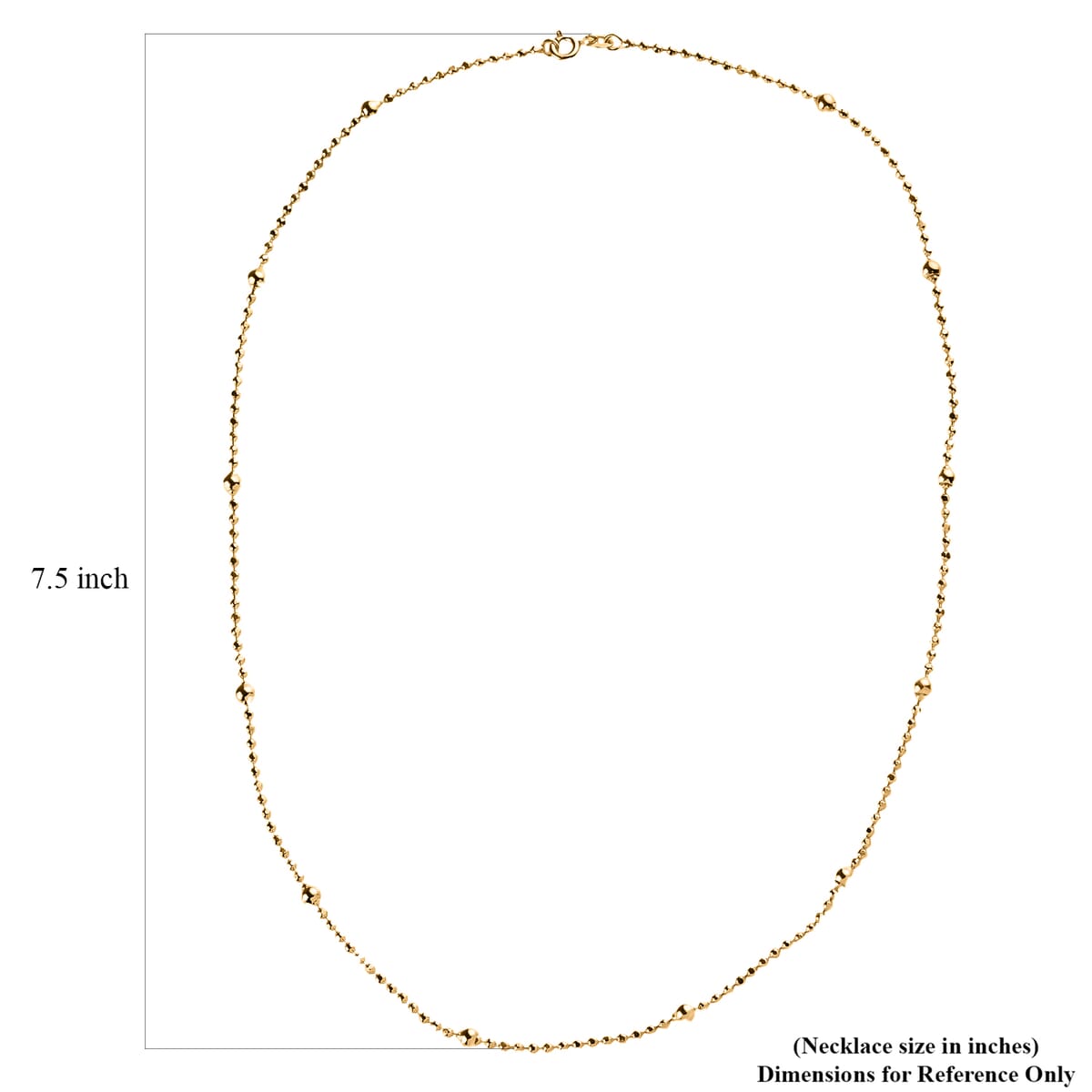 Station Chain Necklace in 14K YG Over Sterling Silver 6 Grams 20 Inches image number 7