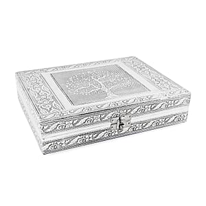 Handcrafted Aluminium Tree of Life Embossed Jewelry Box