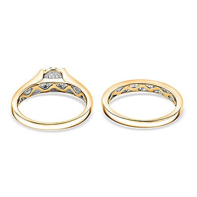 New York Closeout 14K Yellow Gold I2 Diamond 0.50 ctw Ring (Size 10.0) 5 Grams