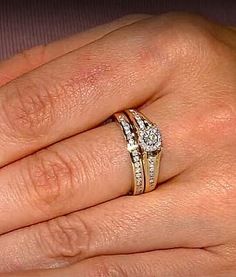 New York Closeout 14K Yellow Gold I2 Diamond 0.50 ctw Ring (Size 10.0) 5 Grams