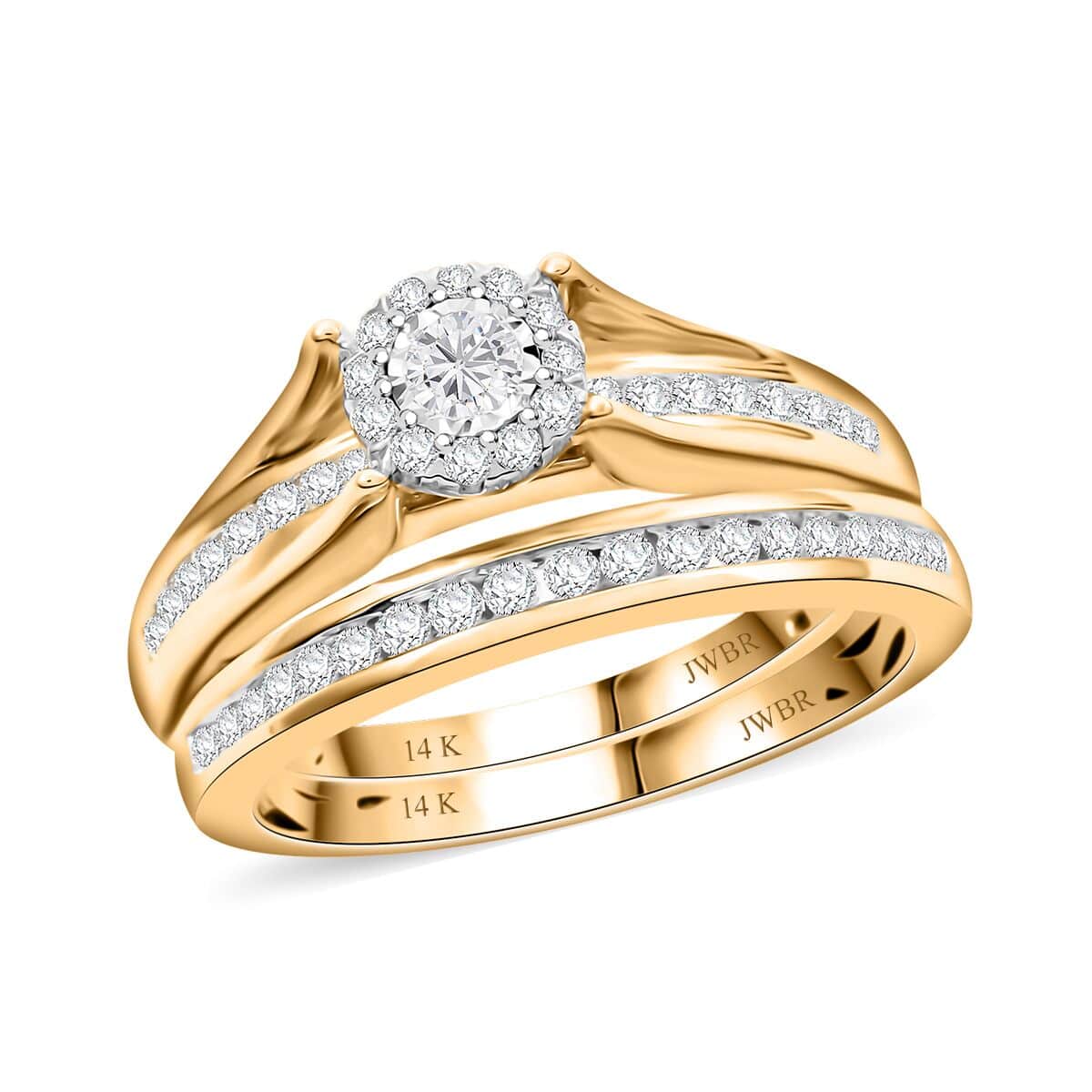 New York Closeout 14K Yellow Gold Diamond (I2) Ring (Size 10.0) (5 g) 0.50 ctw image number 0