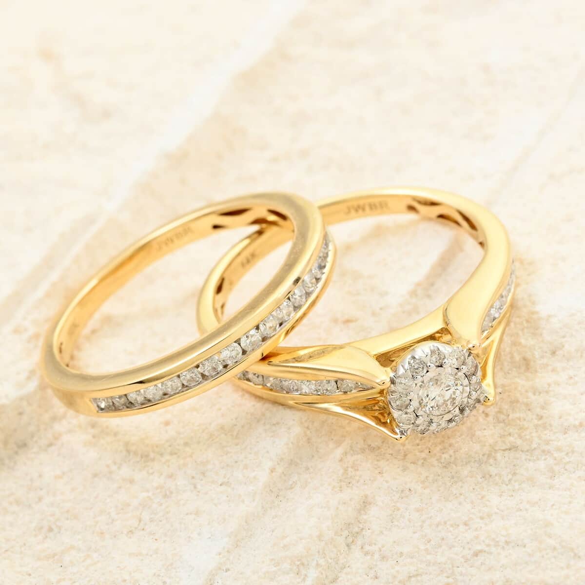 New York Closeout 14K Yellow Gold Diamond (I2) Ring (Size 10.0) (5 g) 0.50 ctw image number 1