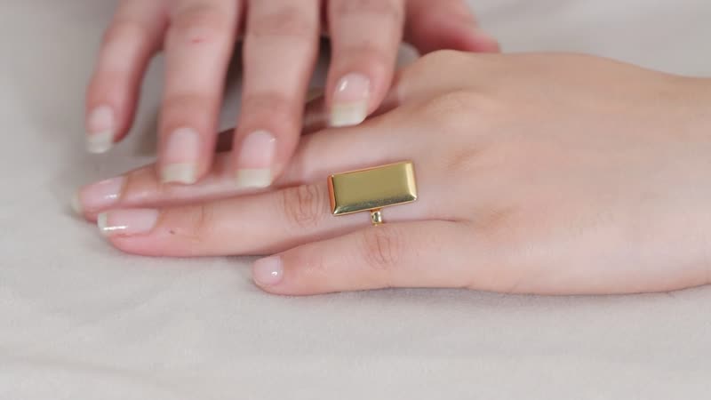 Ring in 18K YG Plated Stainless Steel (Size 9.0)