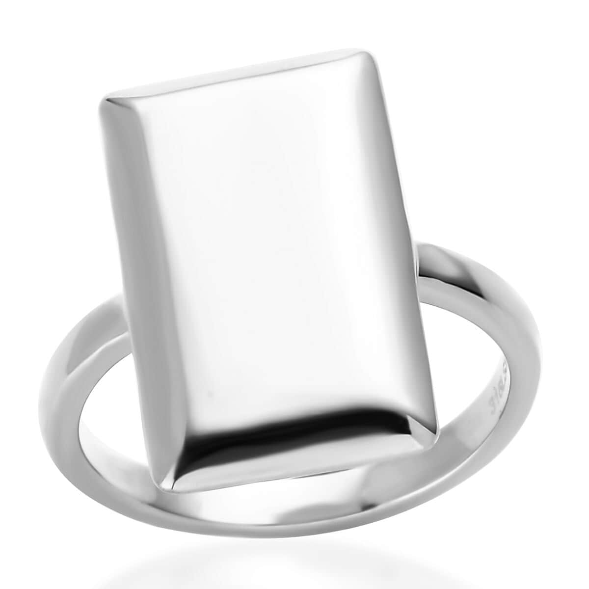 Bar Ring in Stainless Steel (Size 6.0) image number 0