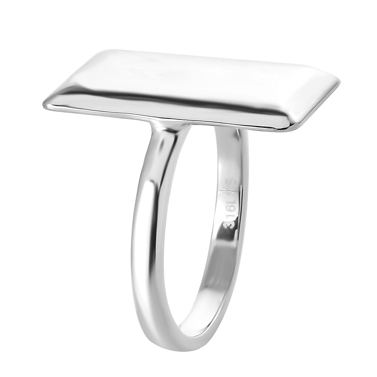 Bar Ring in Stainless Steel (Size 7.0) image number 3