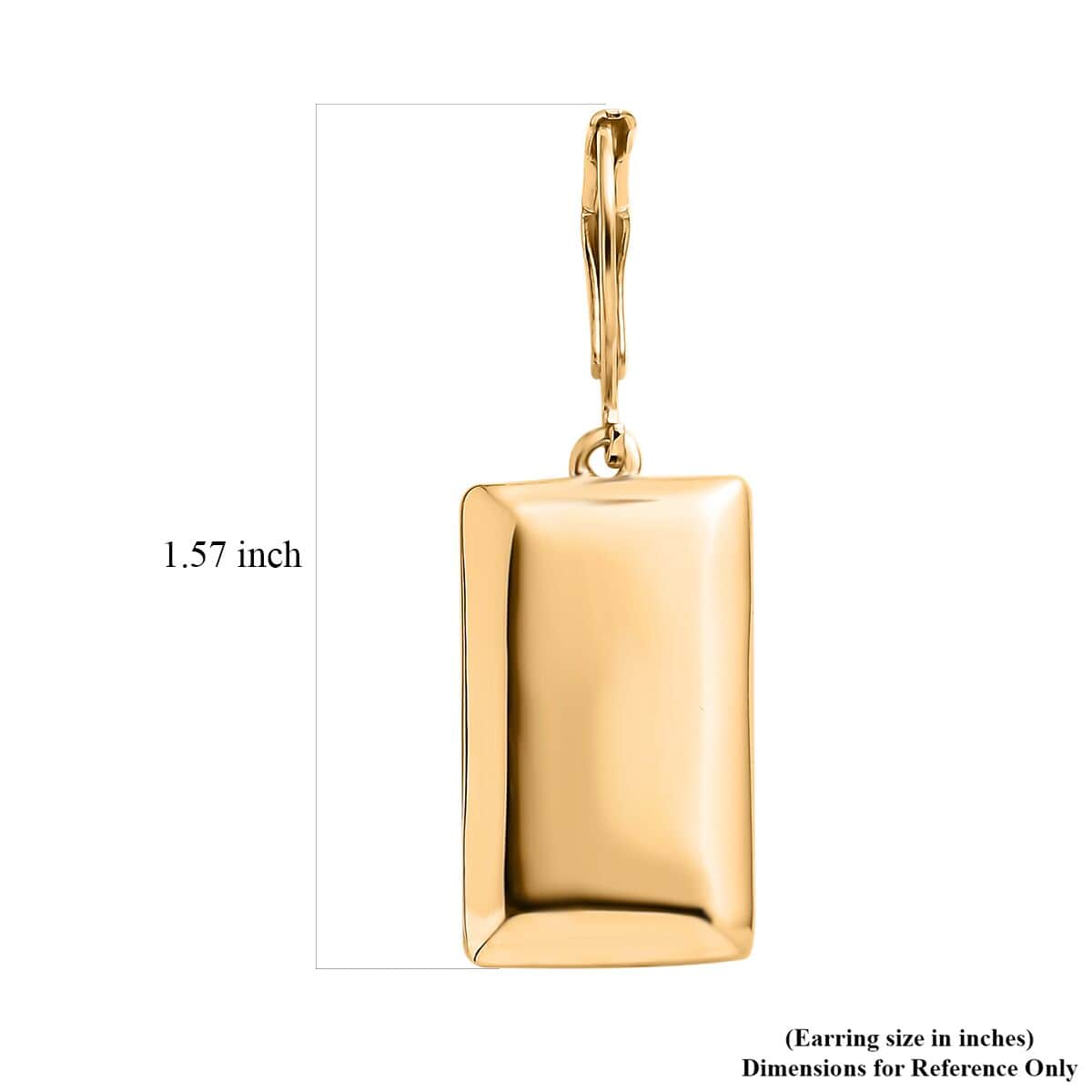 Lever Back Earrings in 18K YG Plated Stainless Steel image number 4