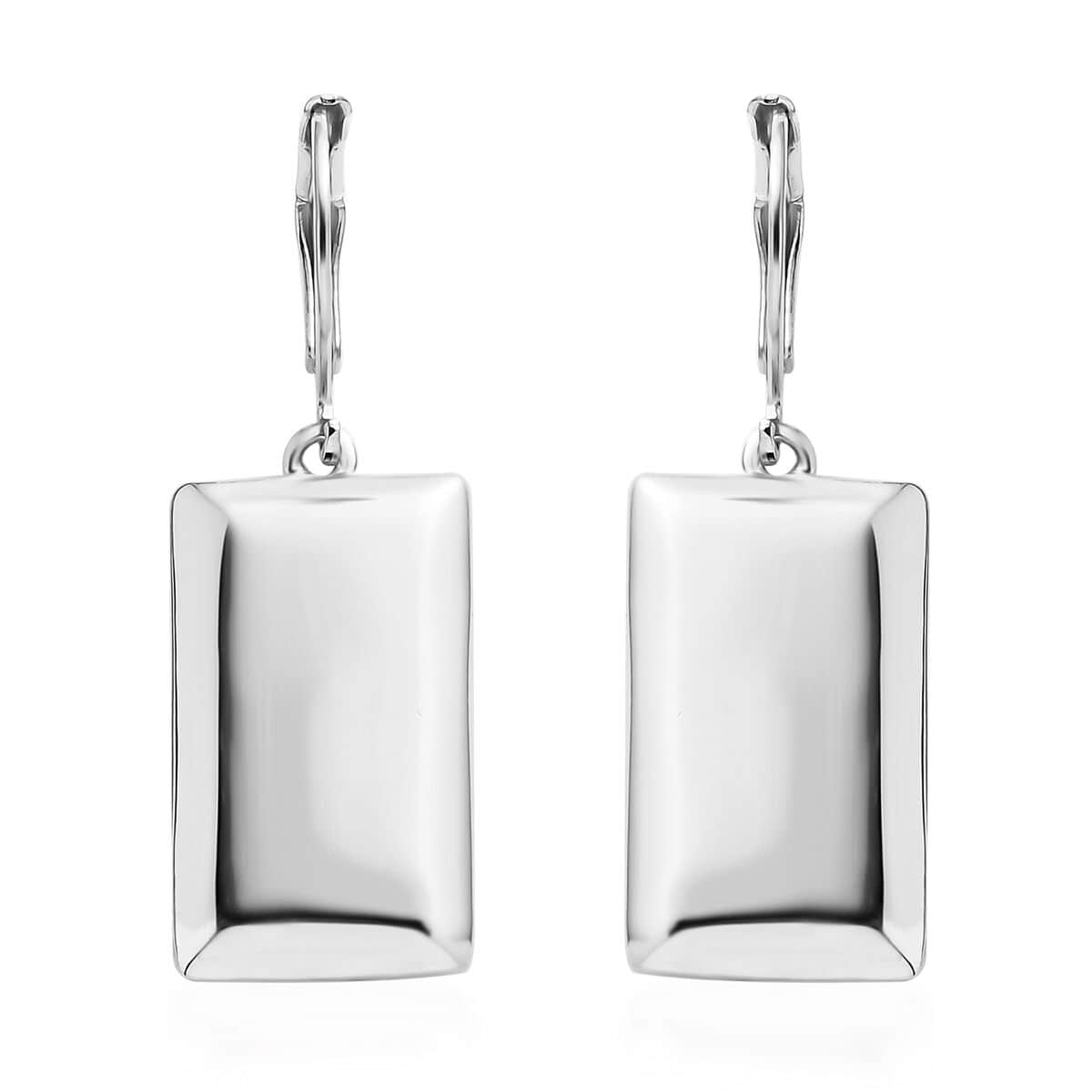 Lever Back Bar Earrings in Stainless Steel image number 0