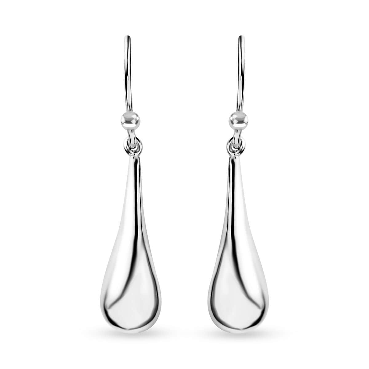 Water Drop Earrings in Sterling Silver 1.95 Grams image number 0