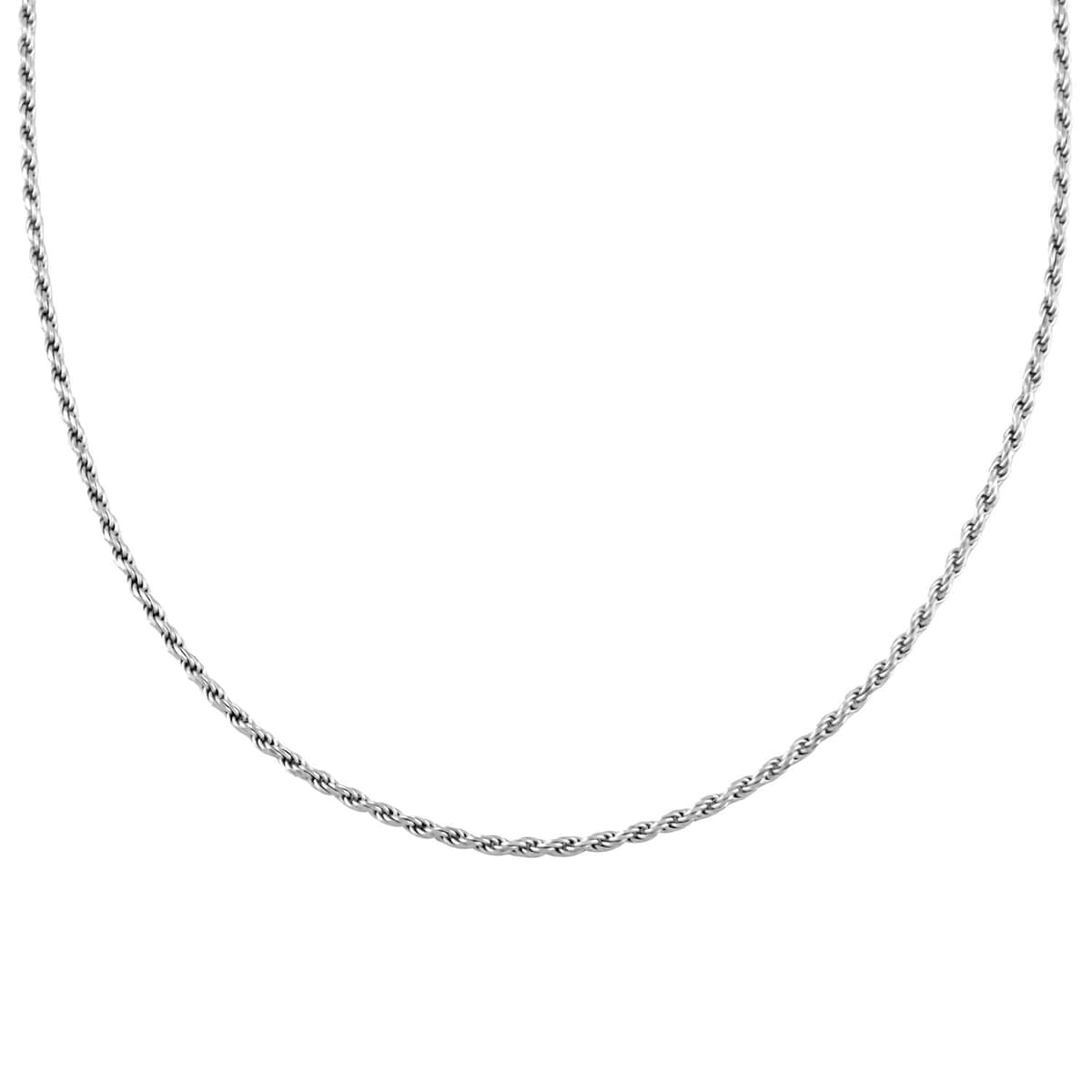 Sterling Silver 1.5mm Rope Chain Necklace (20 Inches) (5.4 g) image number 0