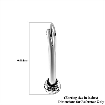 Hoop Earrings in Sterling Silver 1.30 Grams