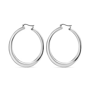 Hoop Earrings in Sterling Silver 8 Grams