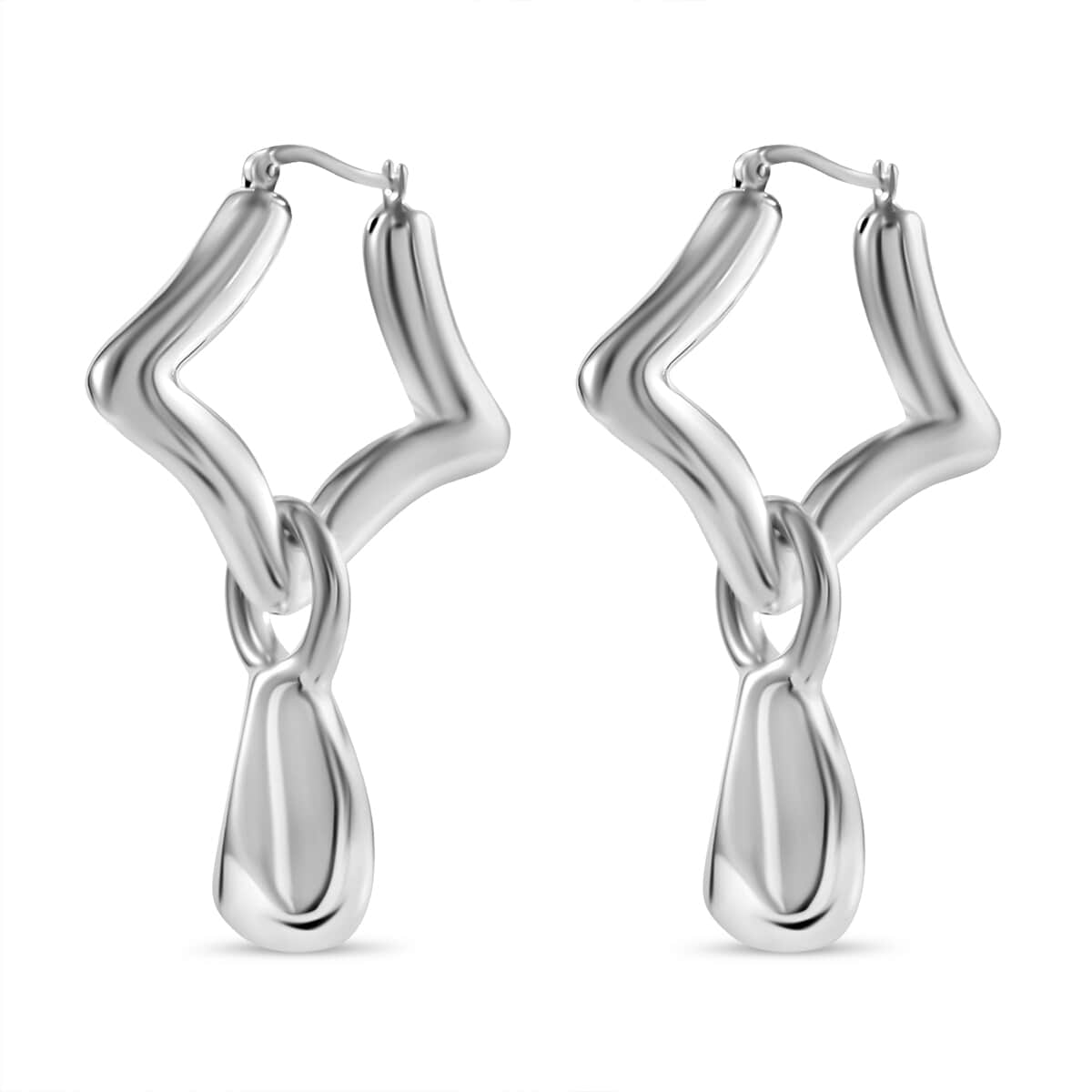 Rhythm Drop Earrings in Sterling Silver 9.93 Grams image number 2